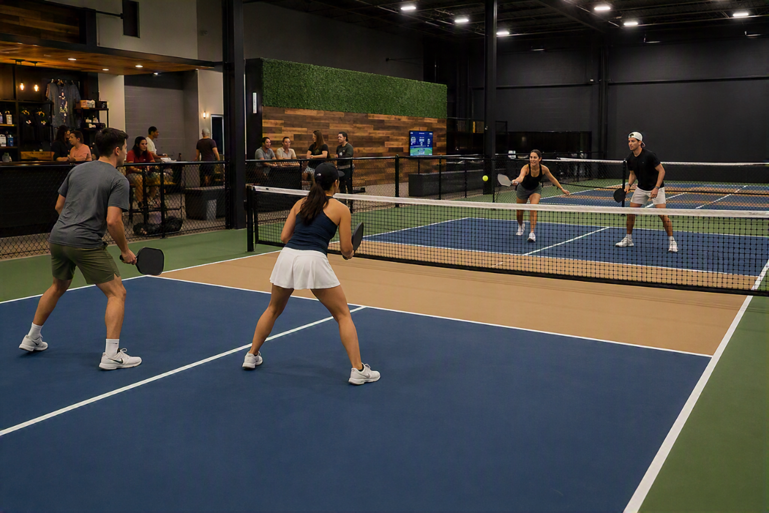People Playing Pickleball