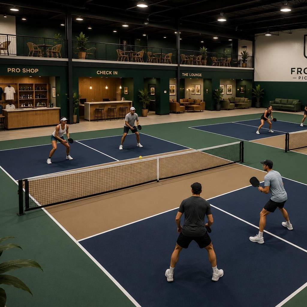People Playing Pickleball